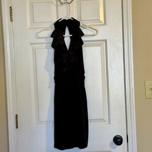 BCBGeneration Elegant Black Backless Dress